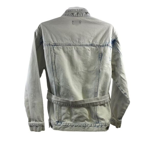 Bardot Oversize Tie Dye Denim Jacket Size 4 - Picture 2 of 15